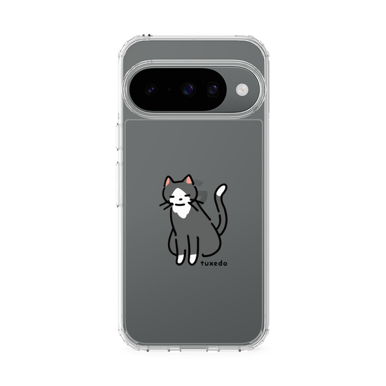 スリムプロテクションケース［ オリジナル - CASEPLAYネコ - tuxedo ］