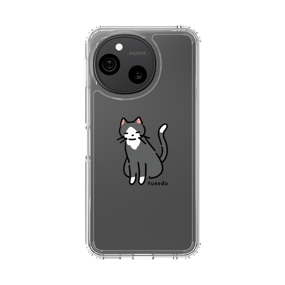 スリムプロテクションケース［ オリジナル - CASEPLAYネコ - tuxedo ］