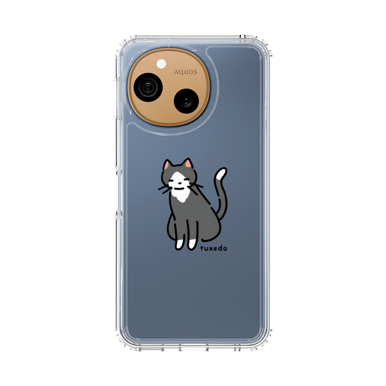 スリムプロテクションケース［ オリジナル - CASEPLAYネコ - tuxedo ］