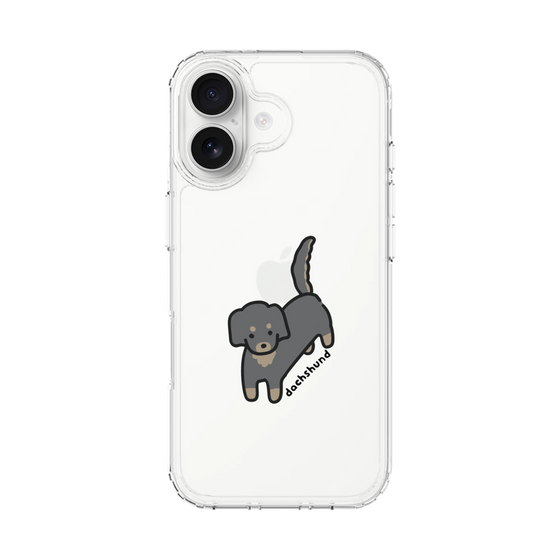 スリムプロテクションケース［ オリジナル - CASEPLAYイヌ - dachsund ］