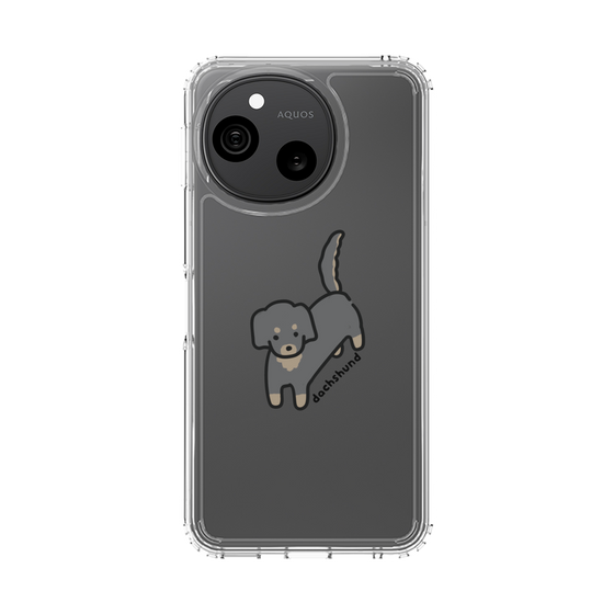 スリムプロテクションケース［ オリジナル - CASEPLAYイヌ - dachsund ］