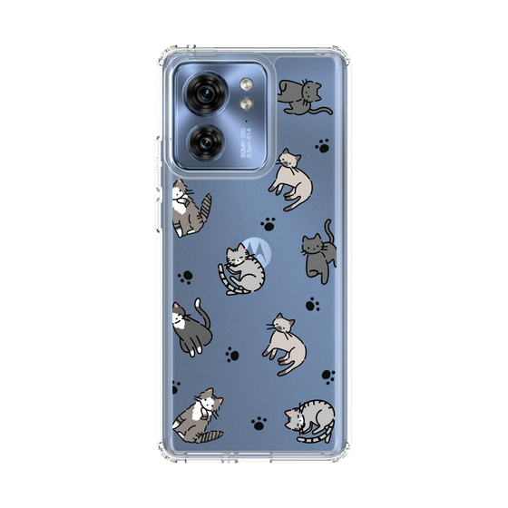 スリムプロテクションケース［ オリジナル - CASEPLAYネコ総柄 - color ］