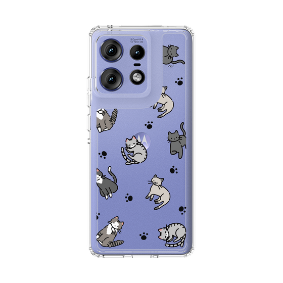 スリムプロテクションケース［ オリジナル - CASEPLAYネコ総柄 - color ］