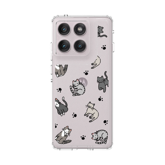 スリムプロテクションケース［ オリジナル - CASEPLAYネコ総柄 - color ］