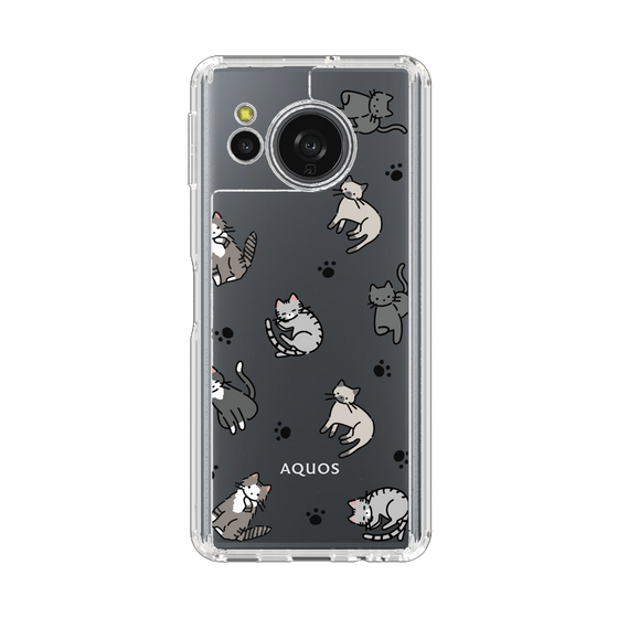 スリムプロテクションケース［ オリジナル - CASEPLAYネコ総柄 - color ］