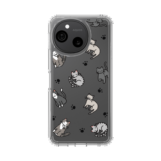 スリムプロテクションケース［ オリジナル - CASEPLAYネコ総柄 - color ］