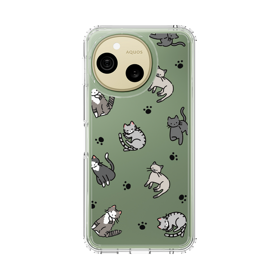 スリムプロテクションケース［ オリジナル - CASEPLAYネコ総柄 - color ］