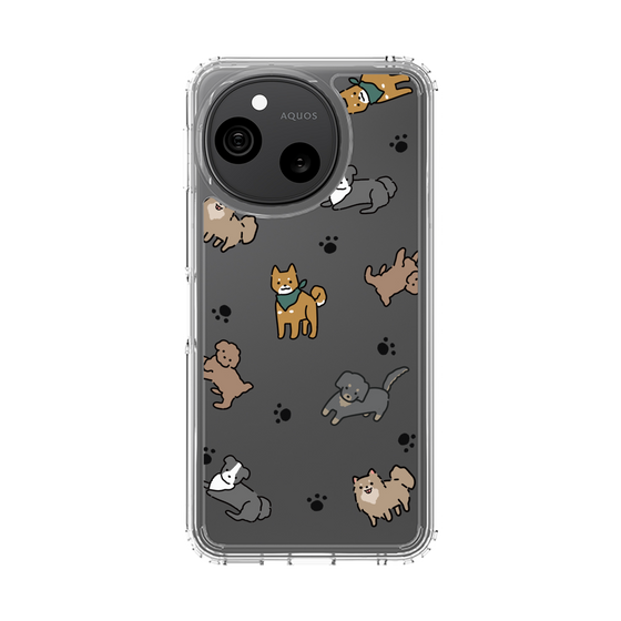 スリムプロテクションケース［ オリジナル - CASEPLAYイヌ総柄 - color ］