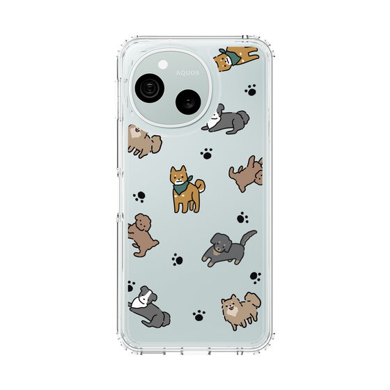 スリムプロテクションケース［ オリジナル - CASEPLAYイヌ総柄 - color ］