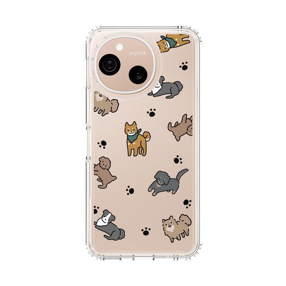 スリムプロテクションケース［ オリジナル - CASEPLAYイヌ総柄 - color ］