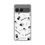 スリムプロテクションケース［ ブラック・ジャック - 総柄 - ホワイト ］