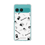 スリムプロテクションケース［ ブラック・ジャック - 総柄 - ホワイト ］