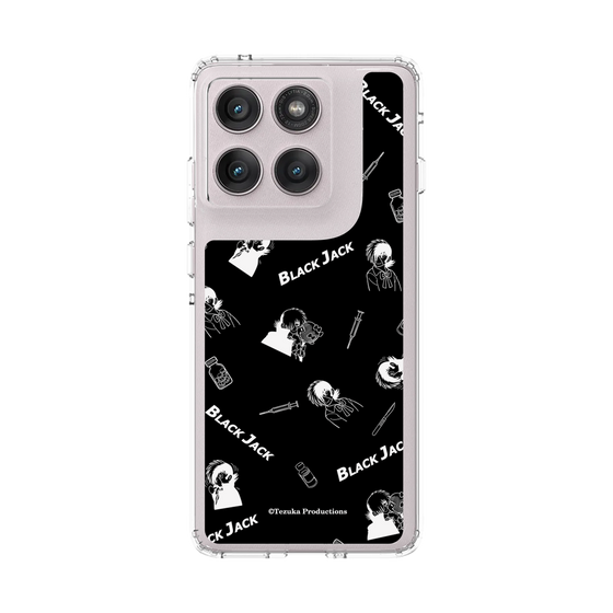 スリムプロテクションケース［ ブラック・ジャック - 総柄 - ブラック ］