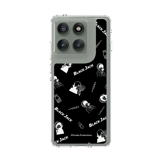 スリムプロテクションケース［ ブラック・ジャック - 総柄 - ブラック ］