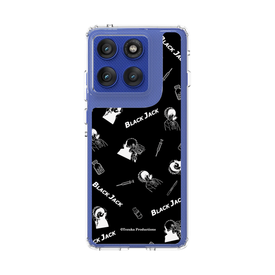 スリムプロテクションケース［ ブラック・ジャック - 総柄 - ブラック ］