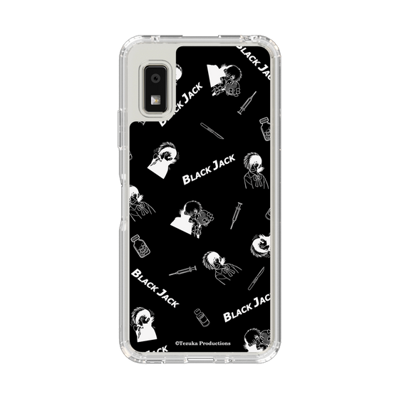 スリムプロテクションケース［ ブラック・ジャック - 総柄 - ブラック ］