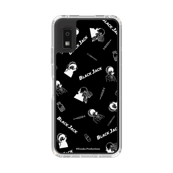 スリムプロテクションケース［ ブラック・ジャック - 総柄 - ブラック ］