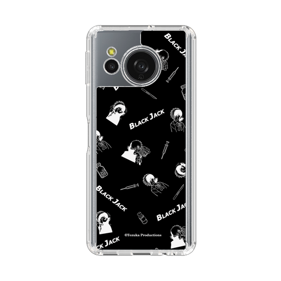 スリムプロテクションケース［ ブラック・ジャック - 総柄 - ブラック ］