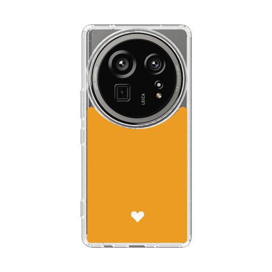 スリムプロテクションケース［ オリジナル - 推し色ハート - オレンジ ］