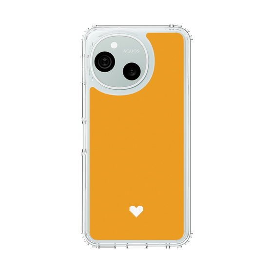 スリムプロテクションケース［ オリジナル - 推し色ハート - オレンジ ］