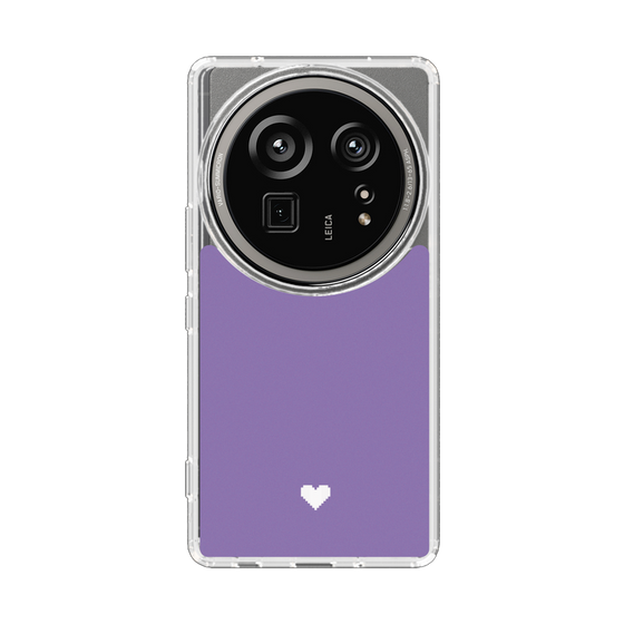 スリムプロテクションケース［ オリジナル - 推し色ハート - パープル ］