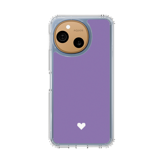 スリムプロテクションケース［ オリジナル - 推し色ハート - パープル ］