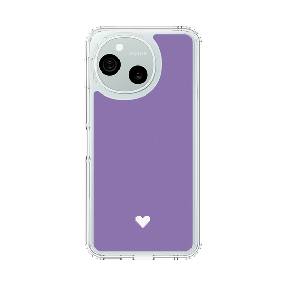 スリムプロテクションケース［ オリジナル - 推し色ハート - パープル ］