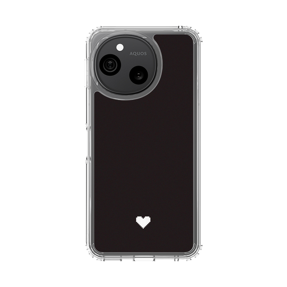 スリムプロテクションケース［ オリジナル - 推し色ハート - ブラック ］