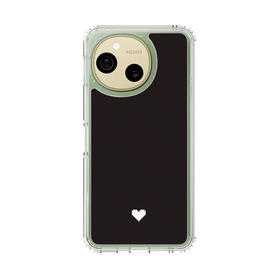 スリムプロテクションケース［ オリジナル - 推し色ハート - ブラック ］