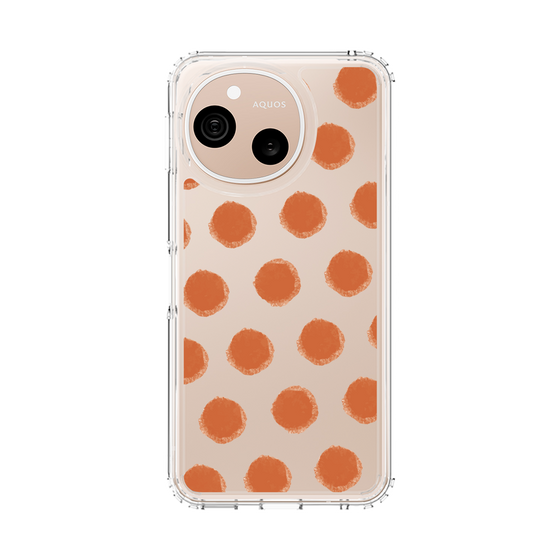 スリムプロテクションケース［ オリジナル - 推し色水玉 - レッド ］