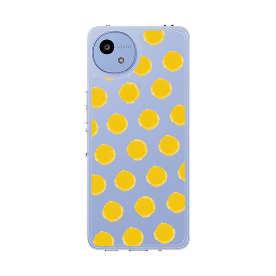 スリムプロテクションケース［ オリジナル - 推し色水玉 - イエロー ］