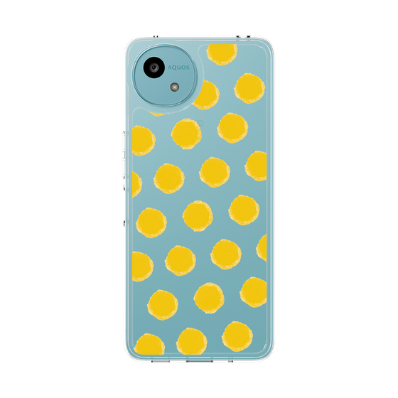 スリムプロテクションケース［ オリジナル - 推し色水玉 - イエロー ］