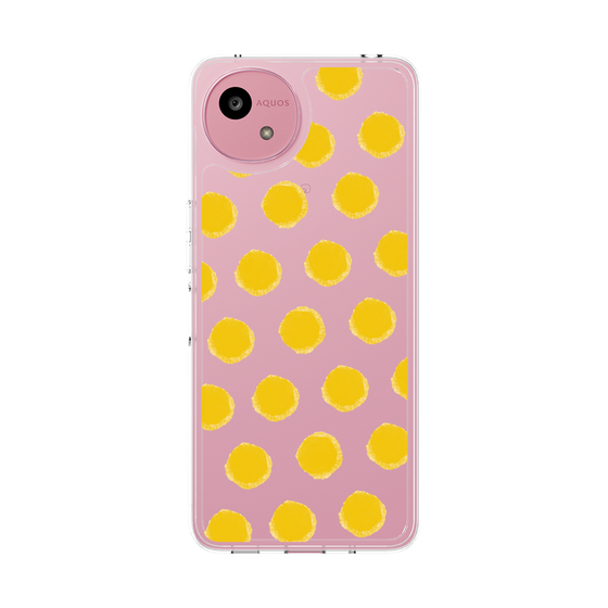 スリムプロテクションケース［ オリジナル - 推し色水玉 - イエロー ］