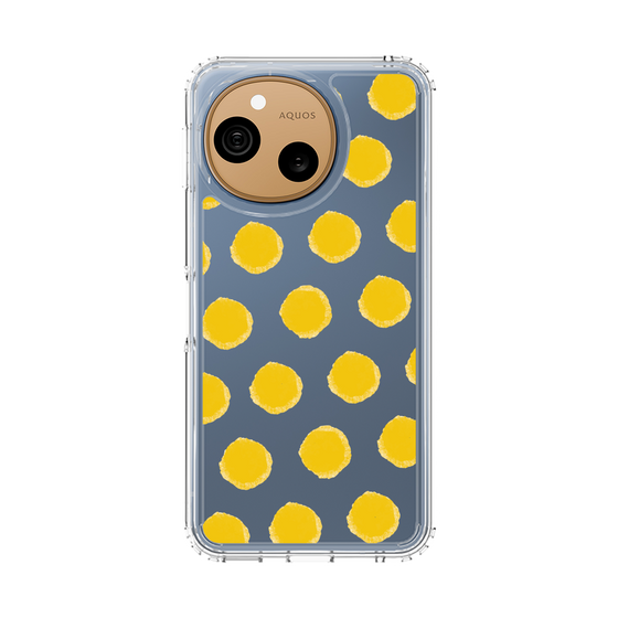 スリムプロテクションケース［ オリジナル - 推し色水玉 - イエロー ］