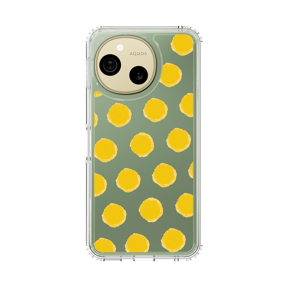 スリムプロテクションケース［ オリジナル - 推し色水玉 - イエロー ］