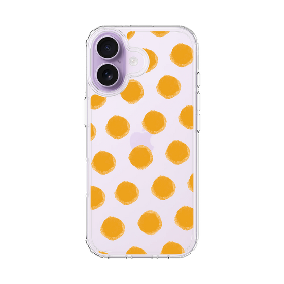スリムプロテクションケース［ オリジナル - 推し色水玉 - オレンジ ］