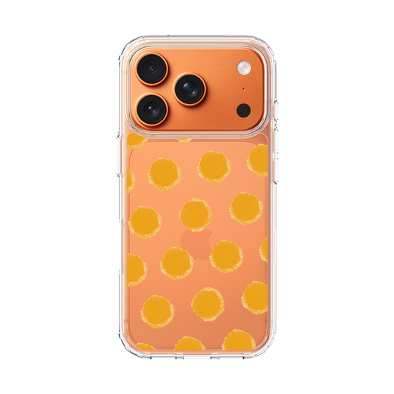 スリムプロテクションケース［ オリジナル - 推し色水玉 - オレンジ ］
