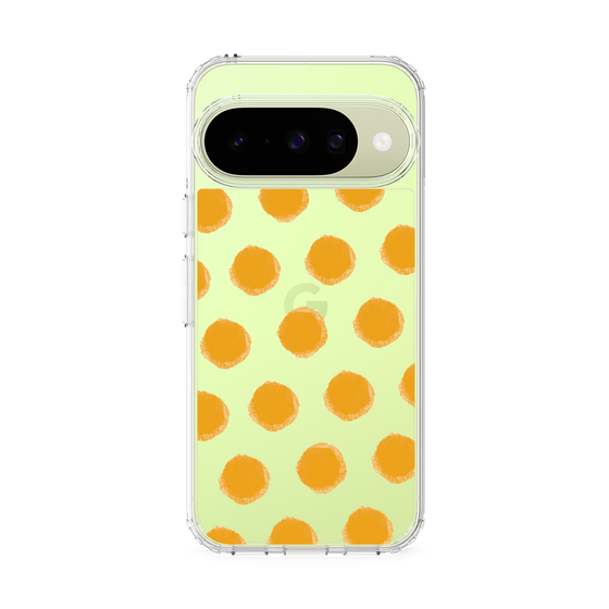 スリムプロテクションケース［ オリジナル - 推し色水玉 - オレンジ ］