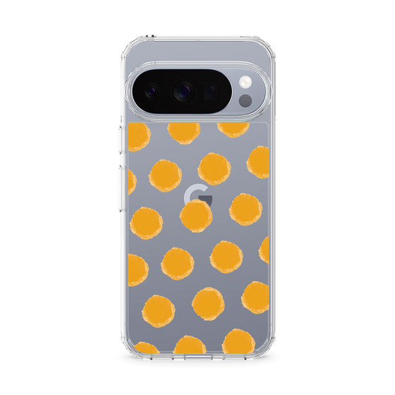 スリムプロテクションケース［ オリジナル - 推し色水玉 - オレンジ ］