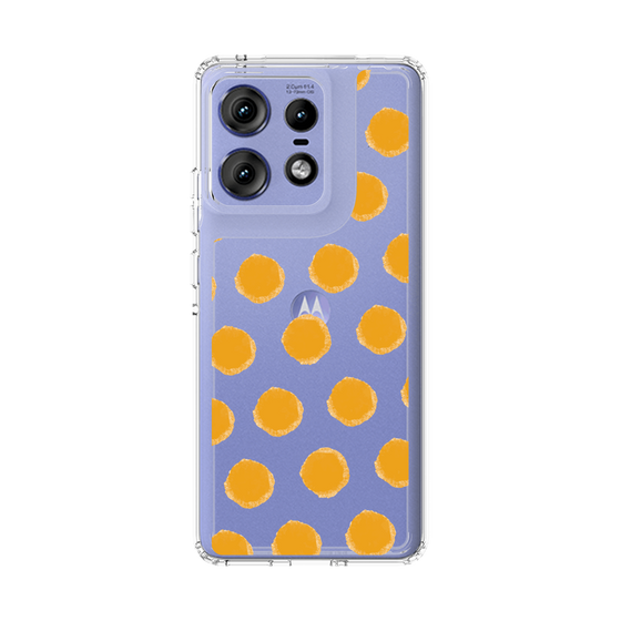 スリムプロテクションケース［ オリジナル - 推し色水玉 - オレンジ ］
