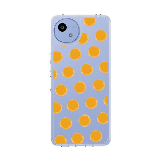 スリムプロテクションケース［ オリジナル - 推し色水玉 - オレンジ ］