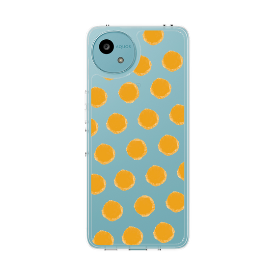 スリムプロテクションケース［ オリジナル - 推し色水玉 - オレンジ ］