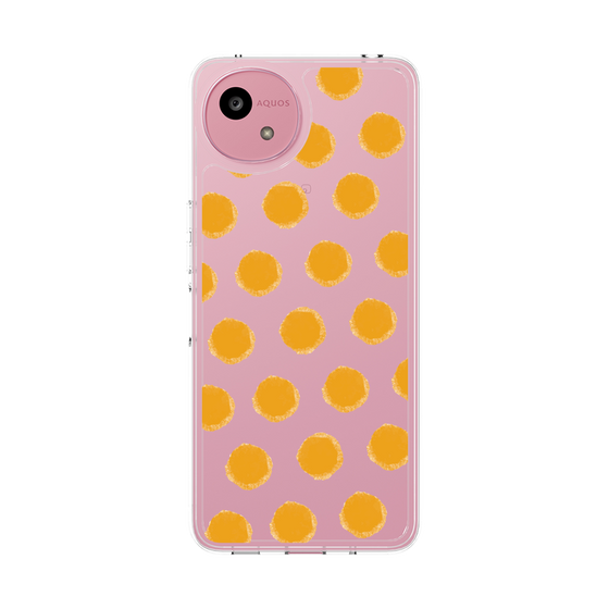 スリムプロテクションケース［ オリジナル - 推し色水玉 - オレンジ ］