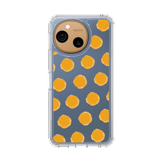 スリムプロテクションケース［ オリジナル - 推し色水玉 - オレンジ ］