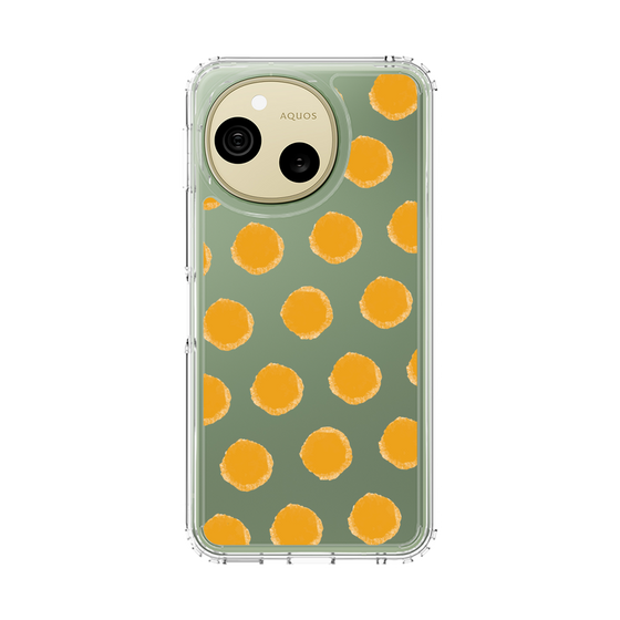 スリムプロテクションケース［ オリジナル - 推し色水玉 - オレンジ ］