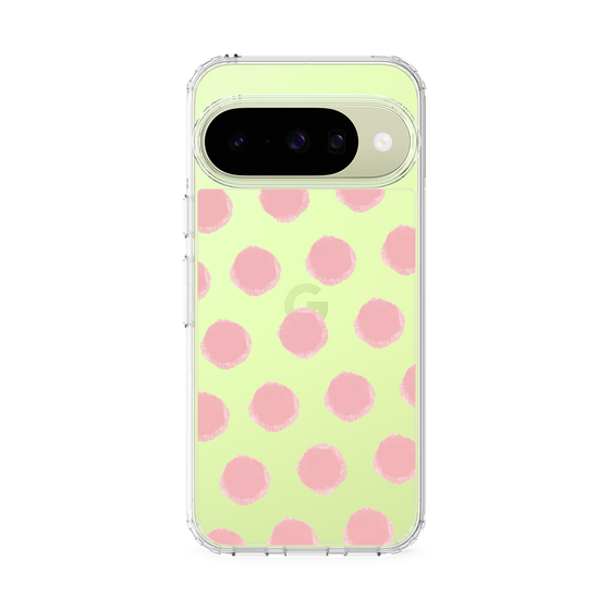 スリムプロテクションケース［ オリジナル - 推し色水玉 - ピンク ］