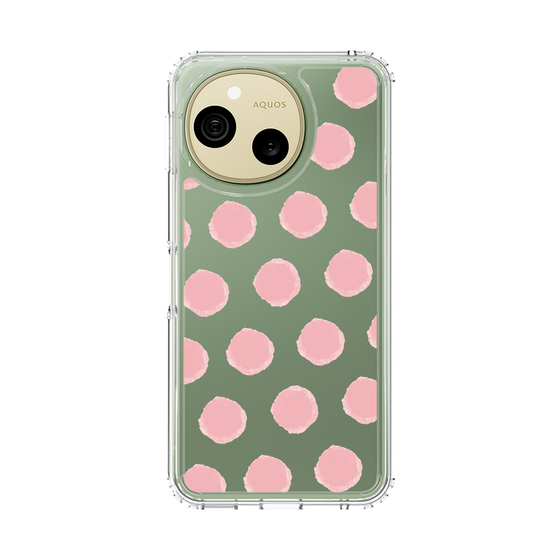 スリムプロテクションケース［ オリジナル - 推し色水玉 - ピンク ］