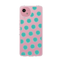 スリムプロテクションケース［ オリジナル - 推し色水玉 - グリーン ］