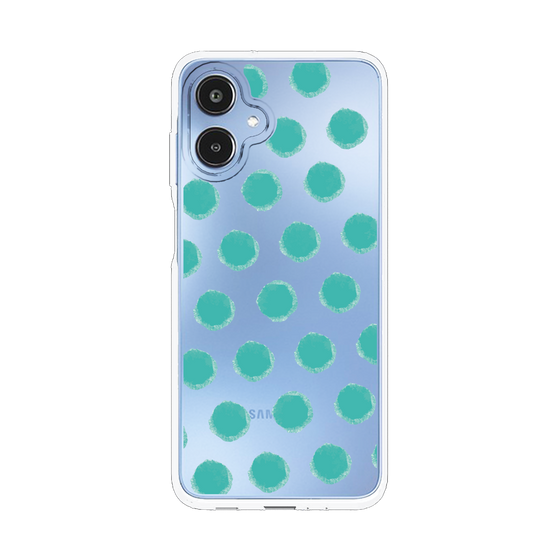 スリムプロテクションケース［ オリジナル - 推し色水玉 - グリーン ］