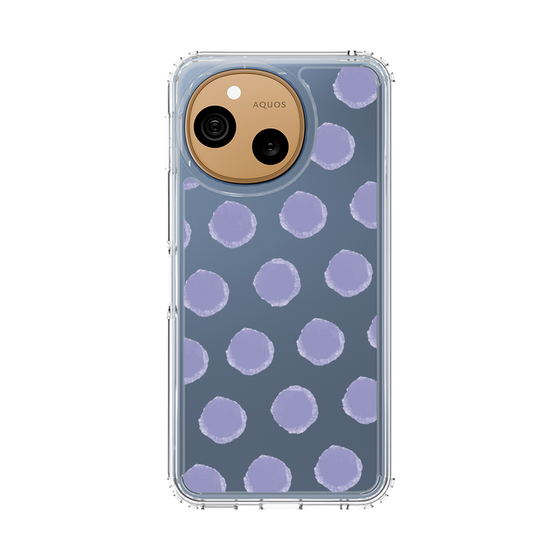 スリムプロテクションケース［ オリジナル - 推し色水玉 - パープル ］